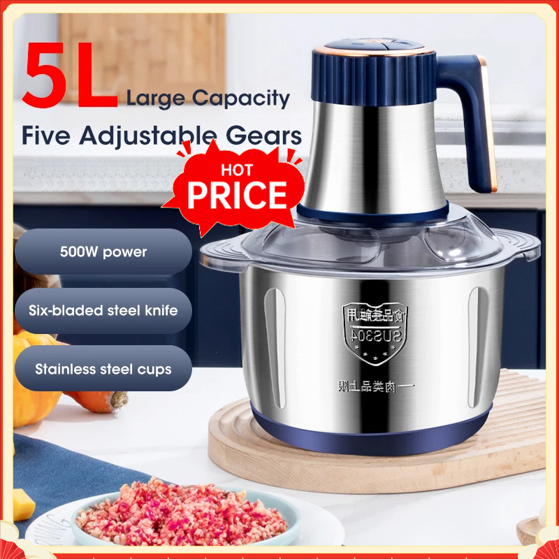 Baby Food Mixer - Moedor de Carne Elétrico de 5L