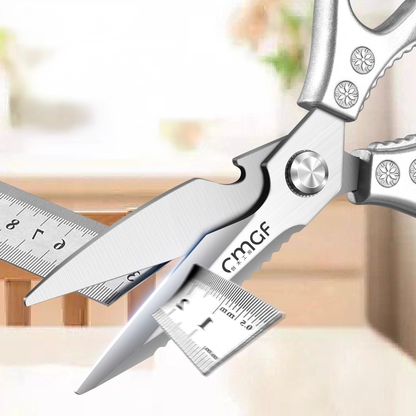 Baby Food Scissors - Tesoura de Cozinha Multifuncional Profissional para