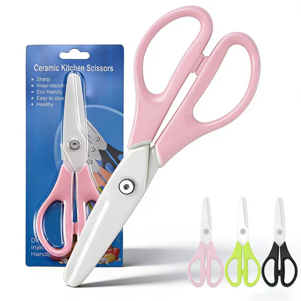 Baby Food Scissors - Dobeli 8 polegada zircônia cerâmica afiada