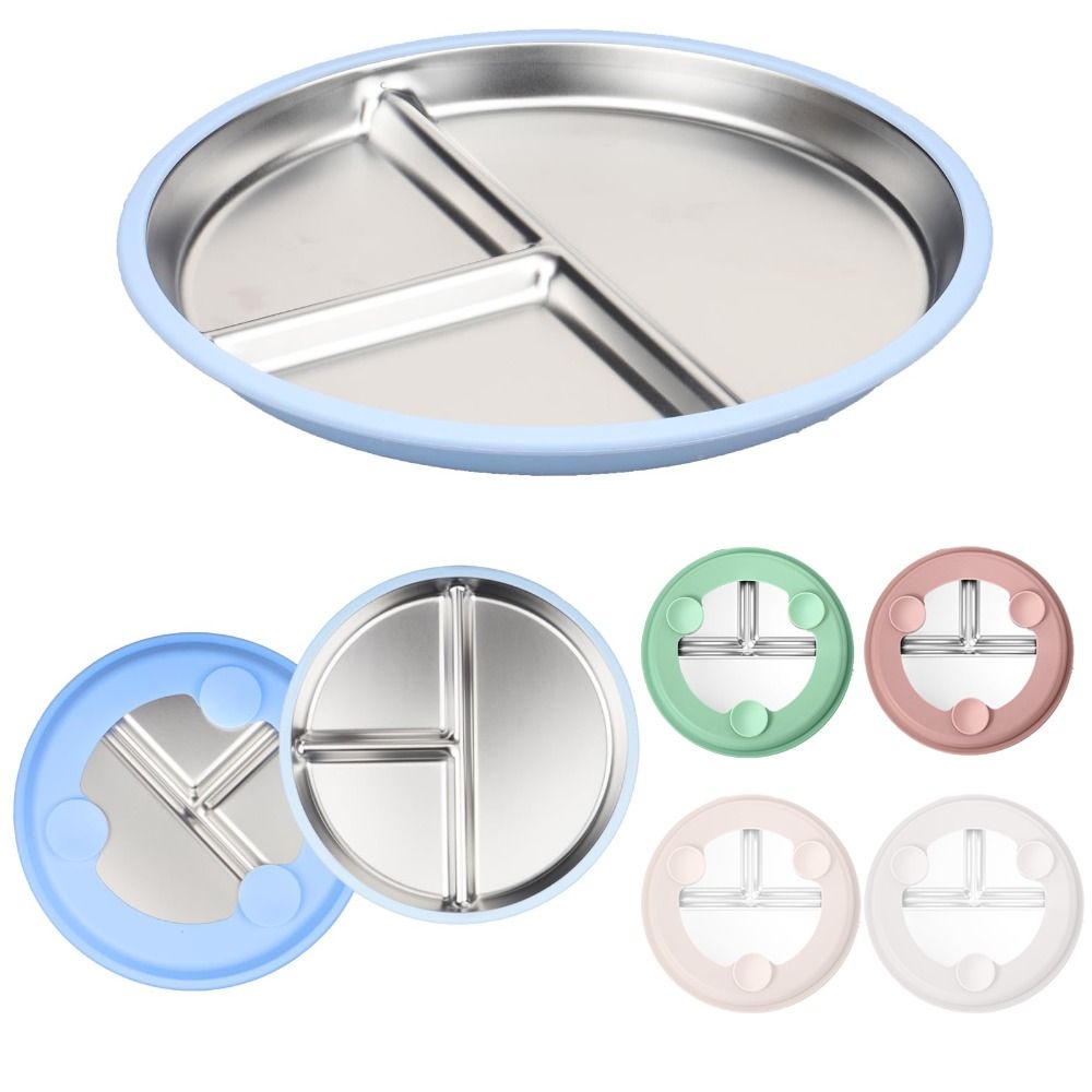 Plate Suction Toddler - Novo Prato de Aço Inoxidável com