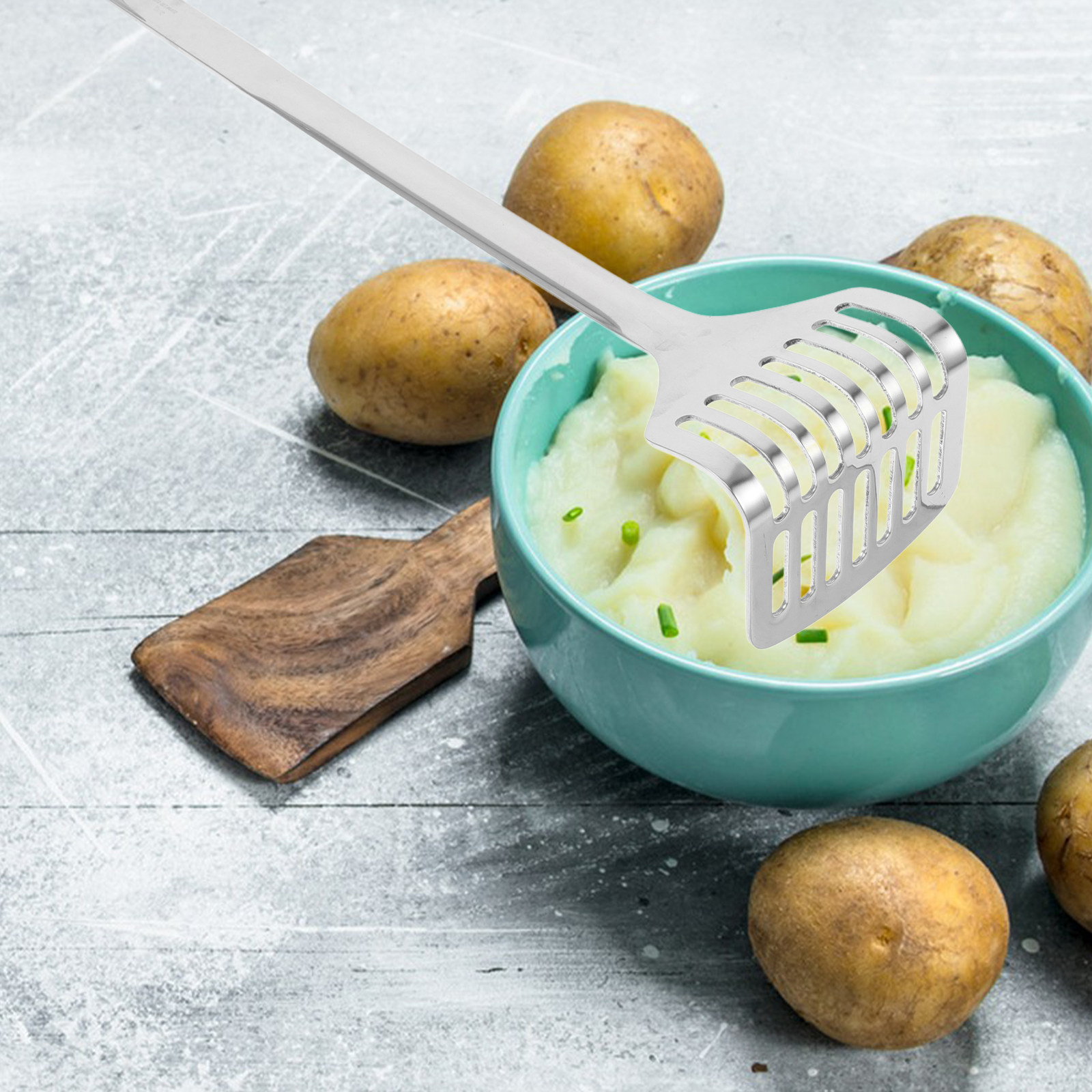 Baby Food Avocado - Espremedor de Batatas de Aço Inoxidável