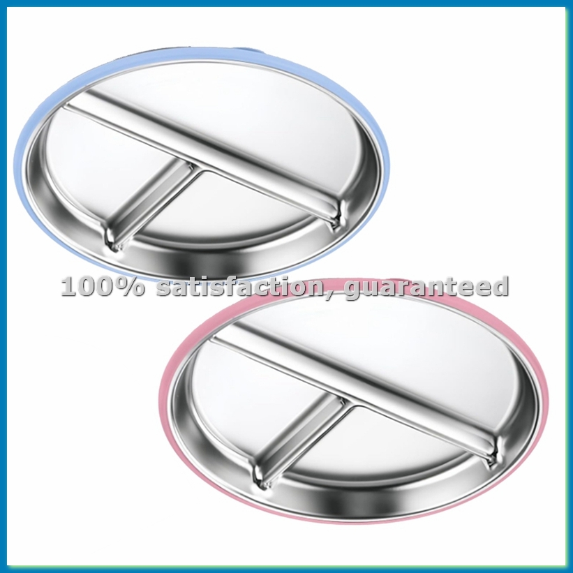 Plate Suction Toddler - 2 Pratos de Aço Inoxidável para