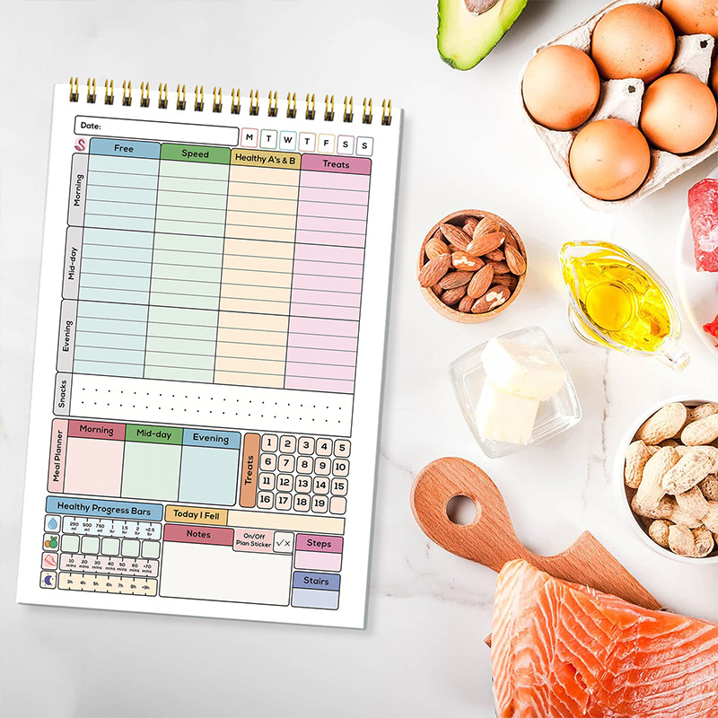 Baby Food List - Caderno Espiral A5 Minimalista de 52