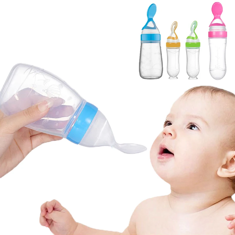 Baby Food Jar - Colher de garrafa de alimentação segura