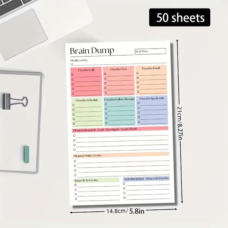 Baby Food List - Novo Caderno Minimalista Sem Data com