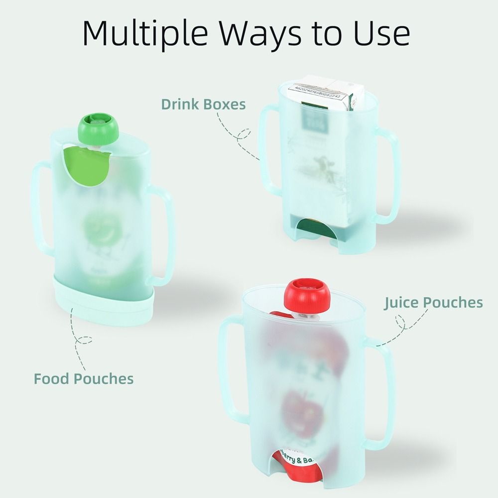 Baby Food Reusable Pouches - Suporte para Bolsa Plástica Reutilizável à