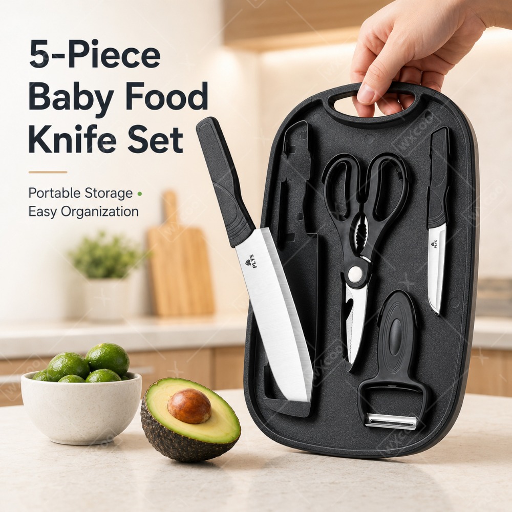 Conjunto de Utensílios para Pr - Baby Food Scissors avaliação e preço