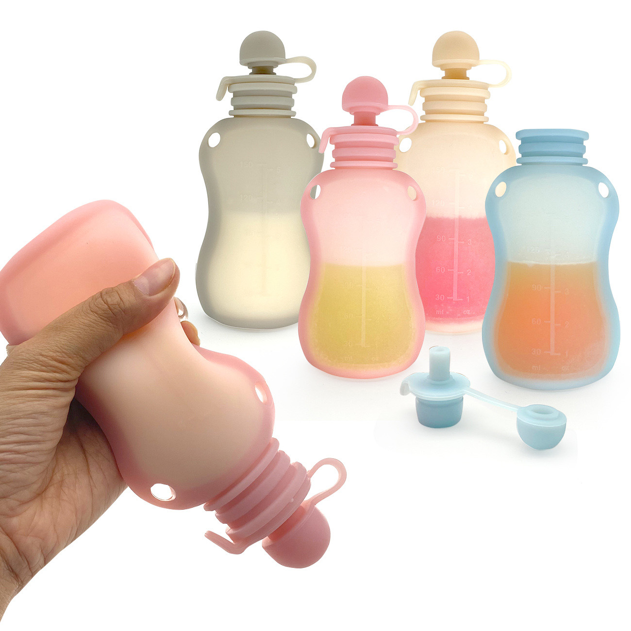 150ml conveniente saco de arma - Baby Food Reusable Pouches avaliação e preço
