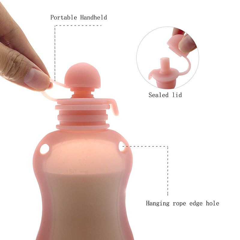 150ml conveniente saco de arma - Baby Food Reusable Pouches avaliação e preço