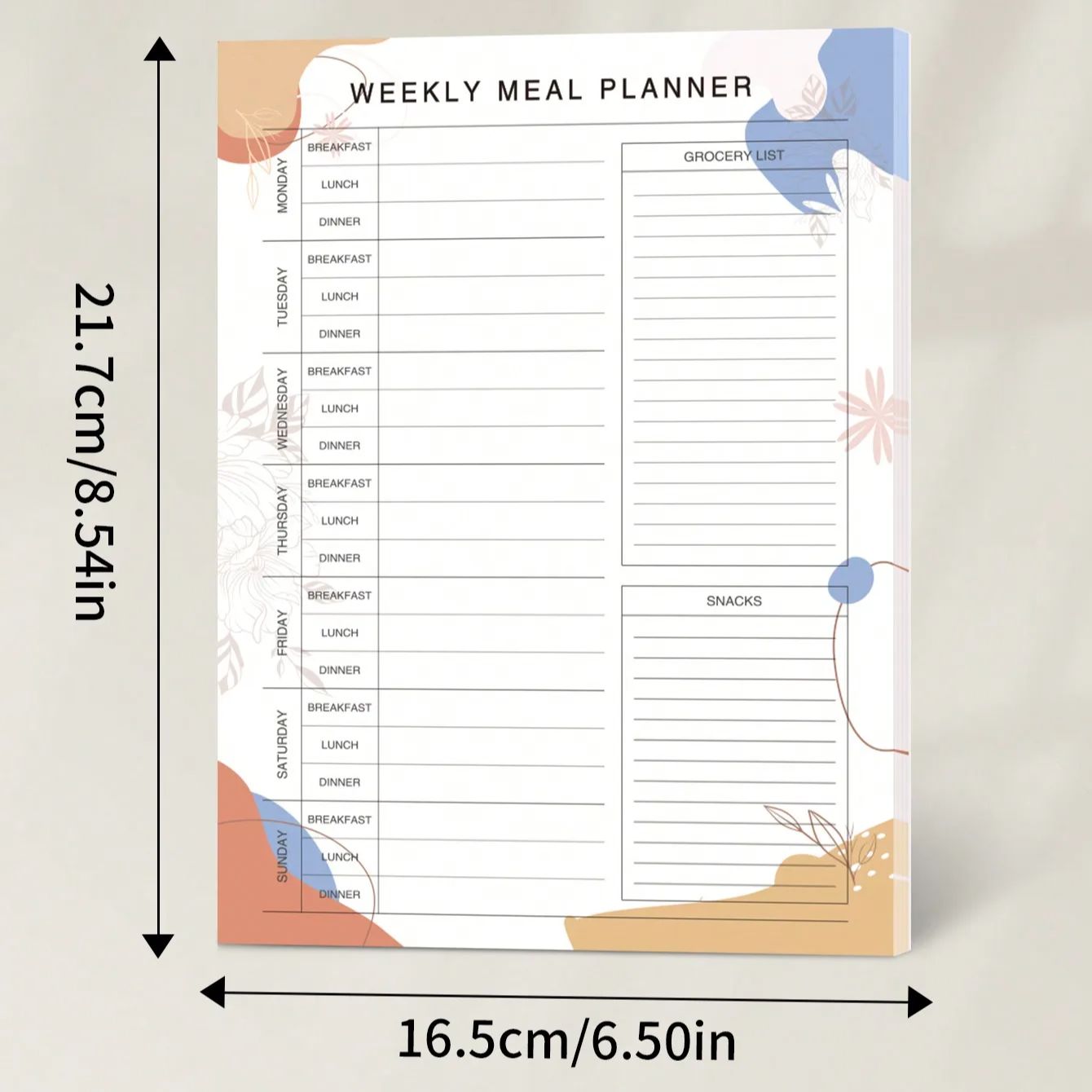 Bloco de Planejamento Semanal  - Baby Food List avaliação e preço