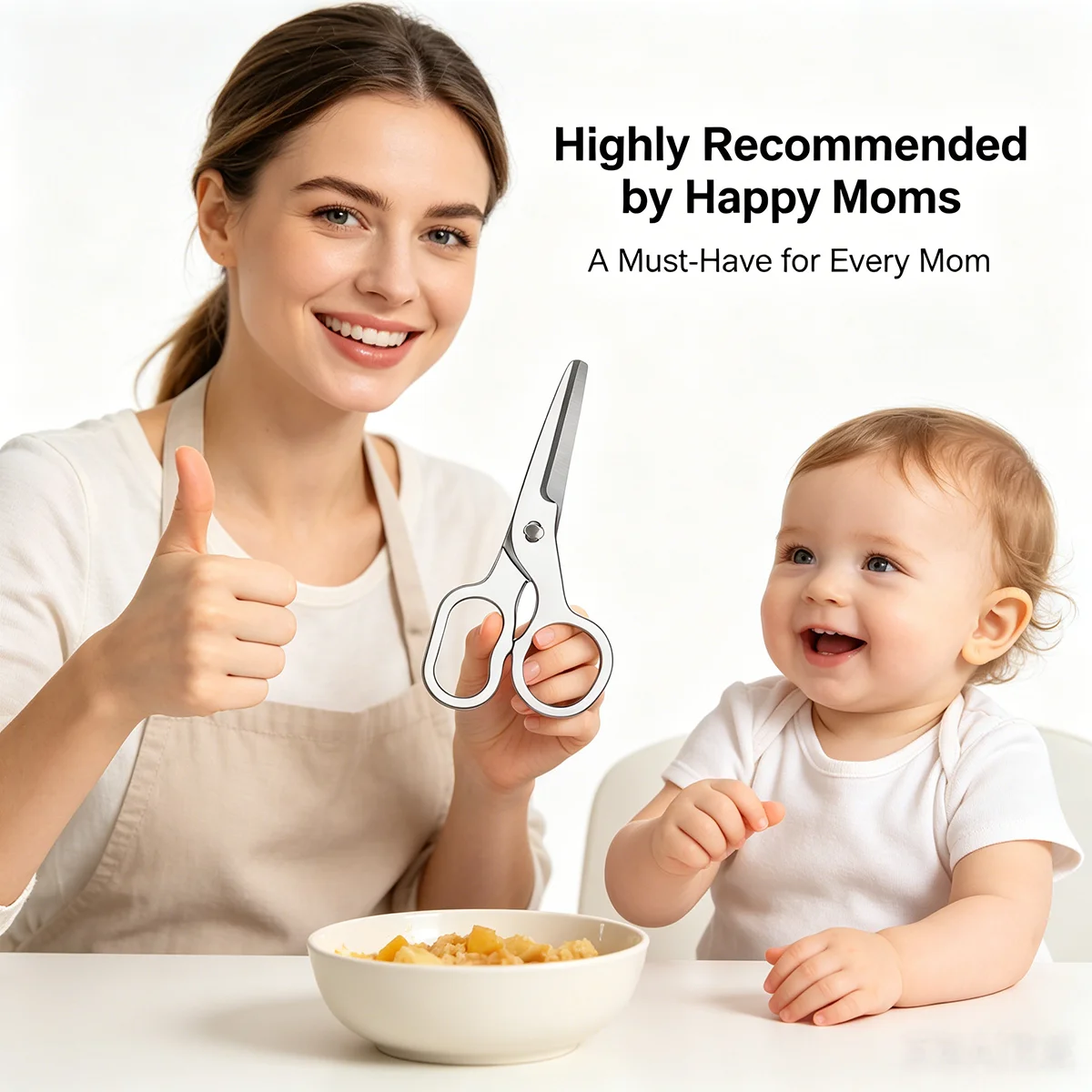 Tesoura para Comida de Bebê co - Baby Food Scissors avaliação e preço