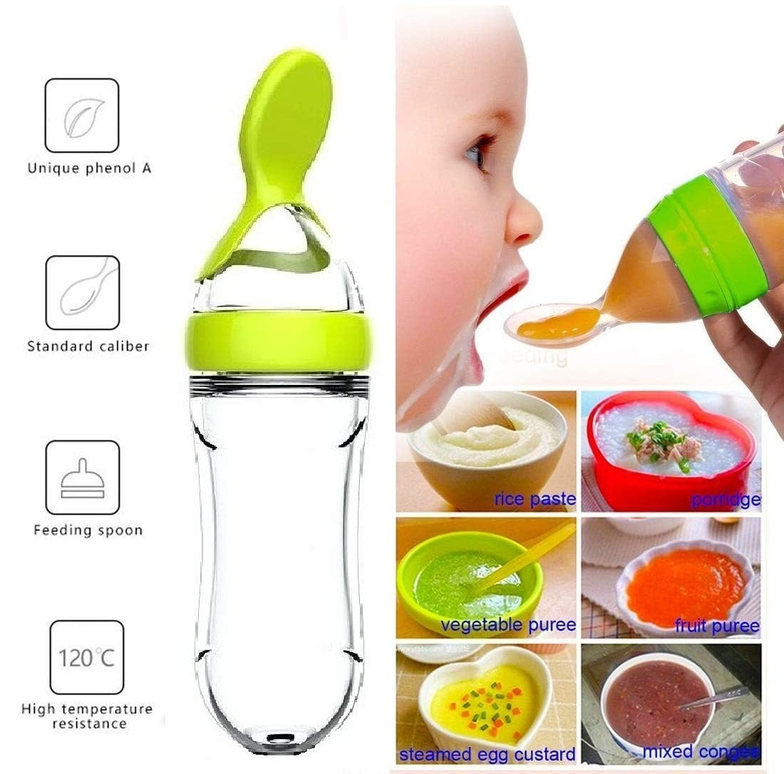 Recém-nascido Silicone Squeezi - Baby Food Jar avaliação e preço