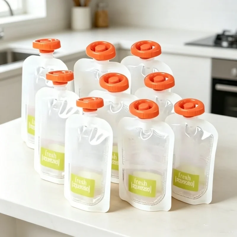 Sacos de Alimentação Orgânicos - Baby Food Pouches 1 Year Old avaliação e preço