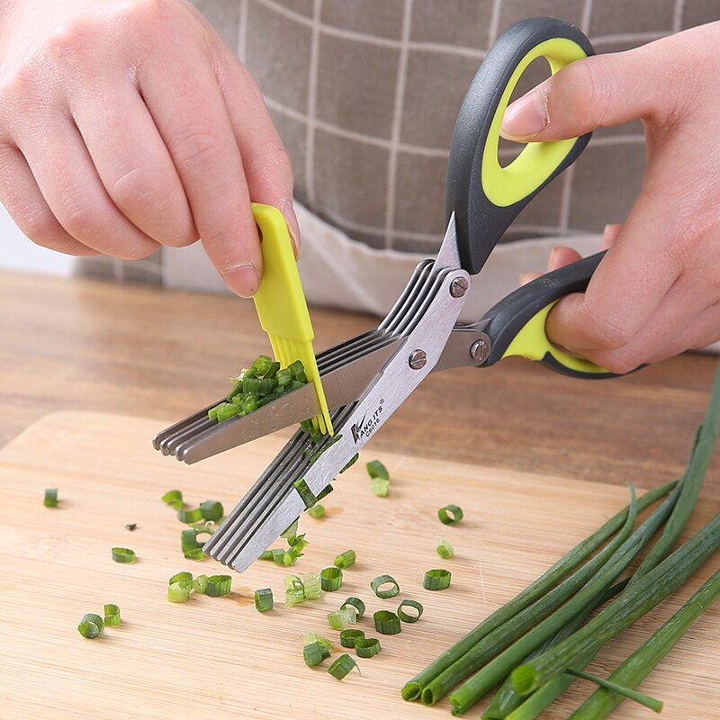 Tesoura para Cebolinha Picada, - Baby Food Scissors avaliação e preço