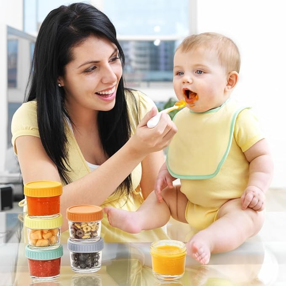 Conjunto de 6 Potes de Vidro R - Baby Food Jar avaliação e preço