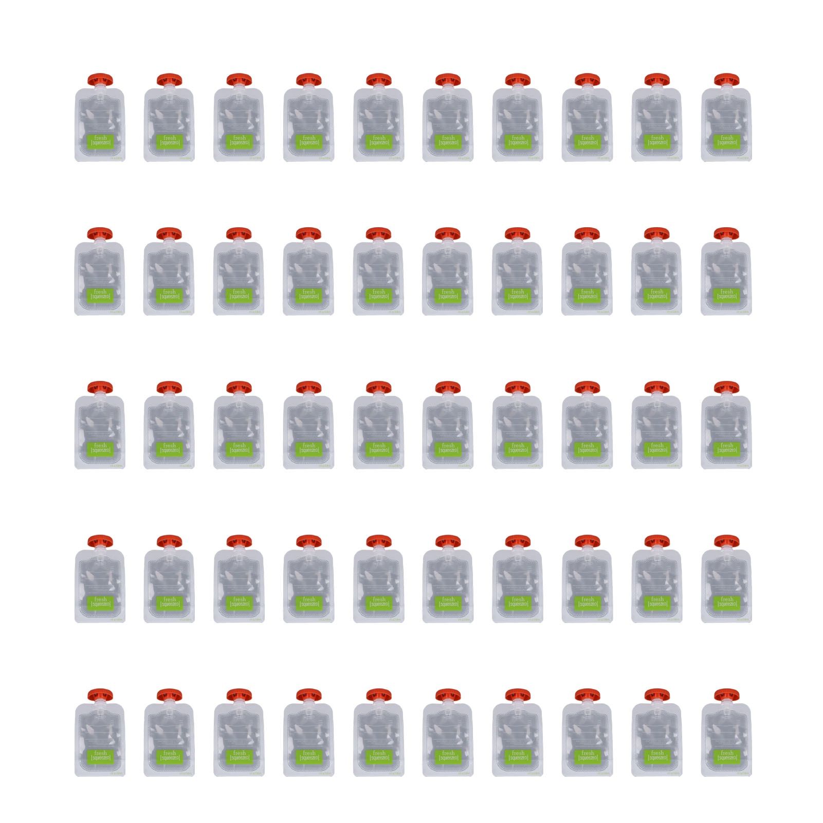50 unidades de sacos para arma - Baby Food Reusable Pouches avaliação e preço