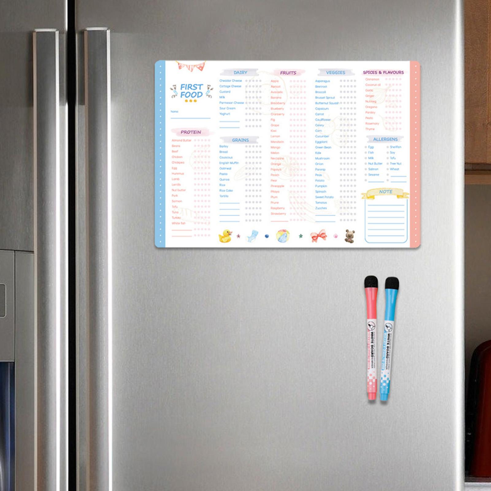 Quadro Magnético de Primeiros  - Baby Food List avaliação e preço