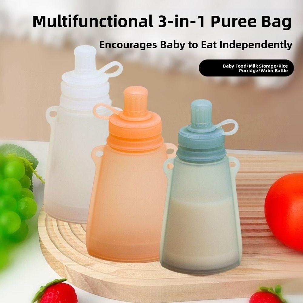 Bolsa de silicone para comida  - Baby Food Reusable Pouches avaliação e preço
