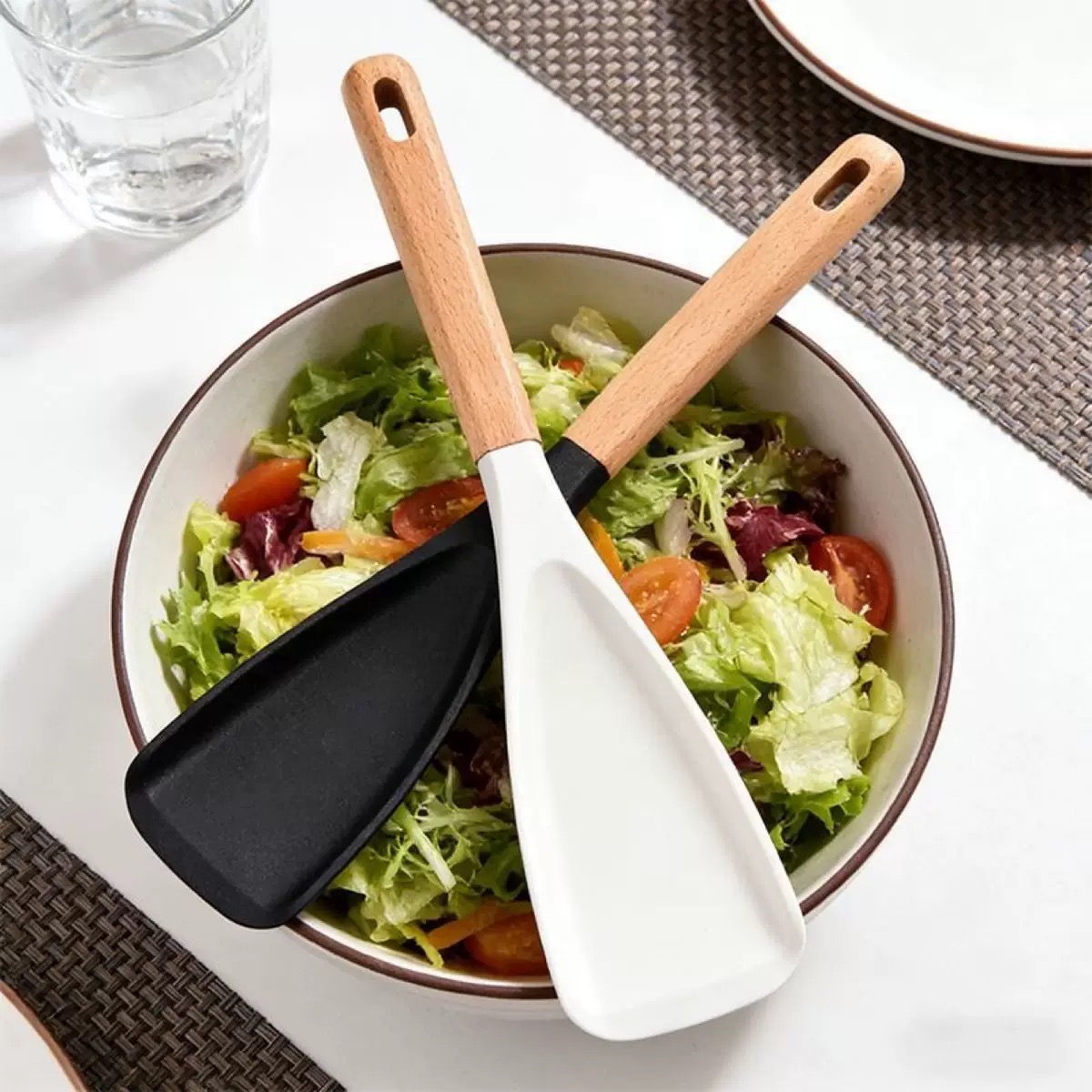 Espátula de salada com cabo de - Baby Food Japanese avaliação e preço