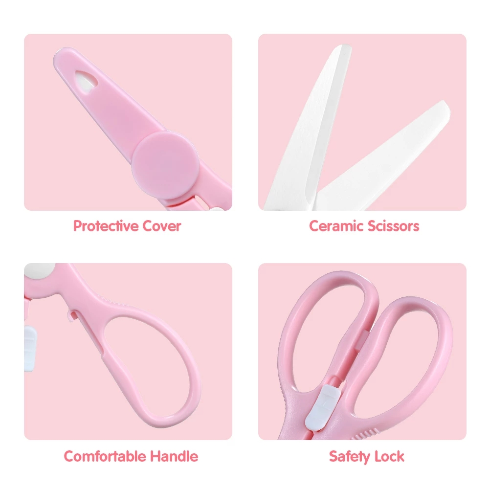3 em 1 suprimentos maternos e  - Baby Food Scissors avaliação e preço