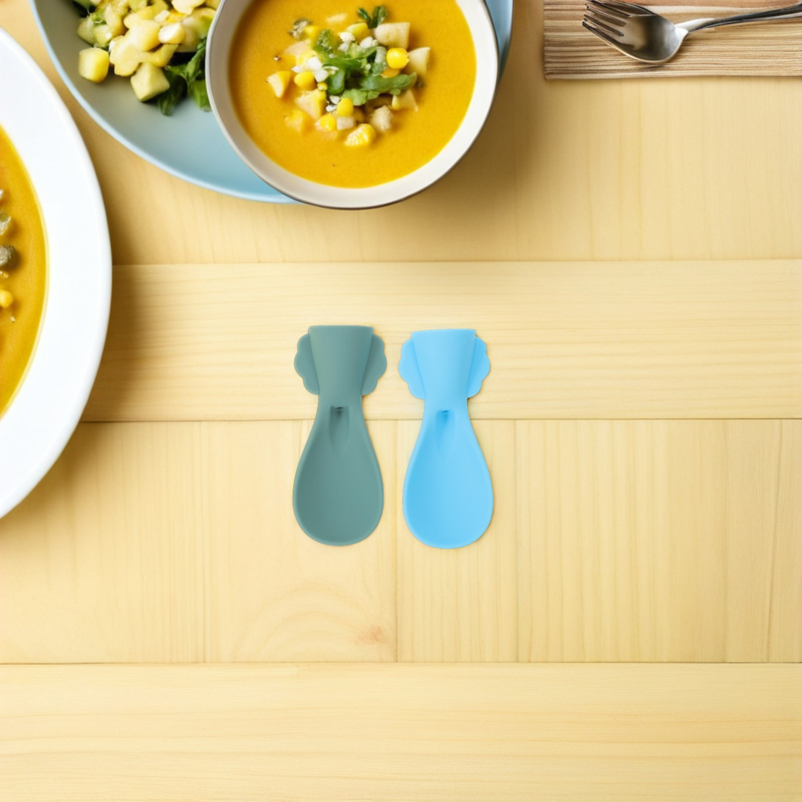 4 Peças de Colheres de Silicon - Baby Food Reusable Pouches avaliação e preço
